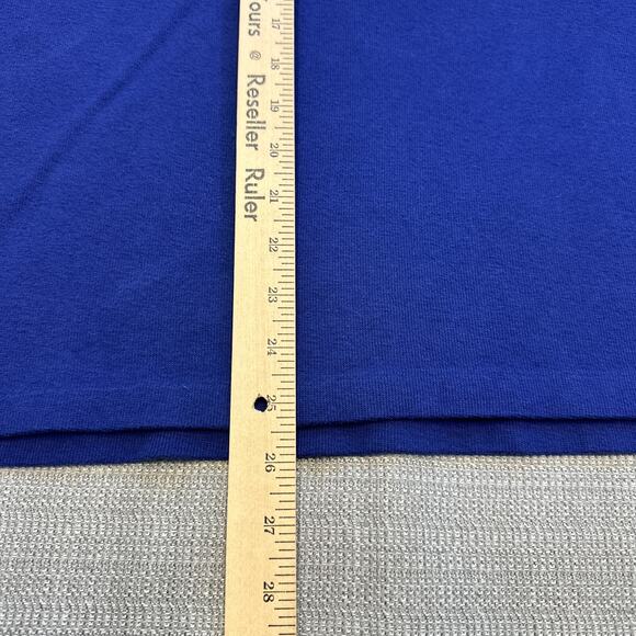 Polo Ralph Lauren Estate Rib Sweater Large Blue 1/4 Zip Pullover Comfort - Picture 8 of 9